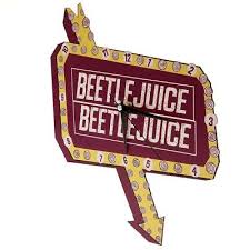 Beetlejuice - Sign Metal Wall Clock