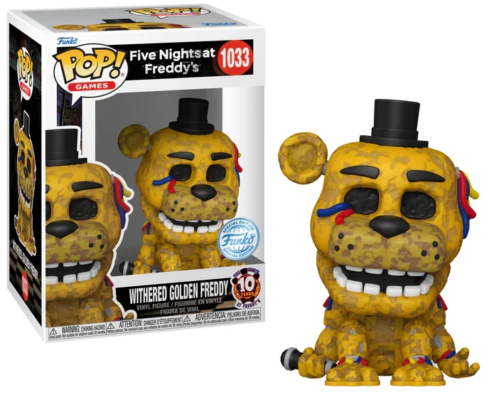 Pop! Games: Five Nights at Freddy's - Withered Golden Freddy (Special Edition)(1033)