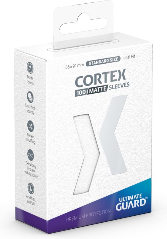 Ultimate Guard: Cortex Sleeves Matte Standard Size (100) - White
