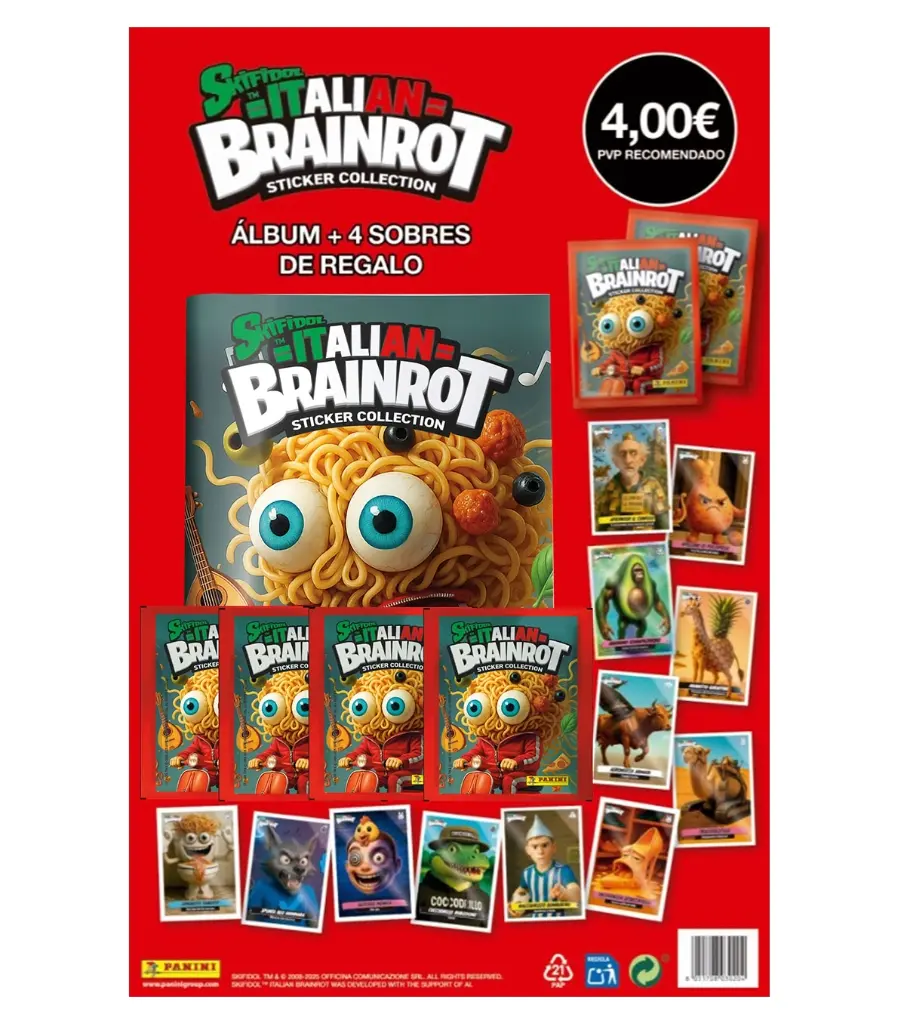 Skifidol Italian Brainrot Sticker Starter Pack
