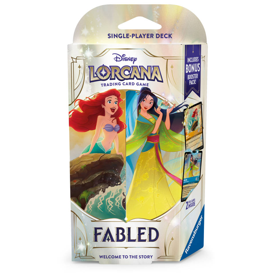 Disney Lorcana: Fabled Single- Player Deck Ariel & Mulan