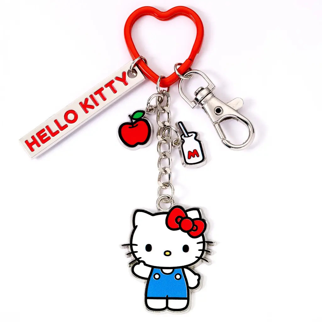 HELLO KITTY - Apple - Keychain with Charms