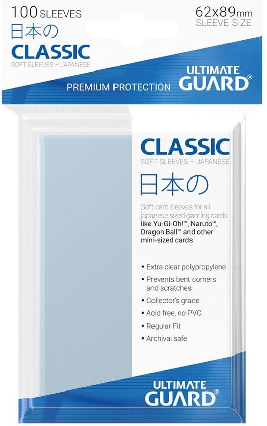 Ultimate Guard Classic Sleeves  Japanese Size (100)