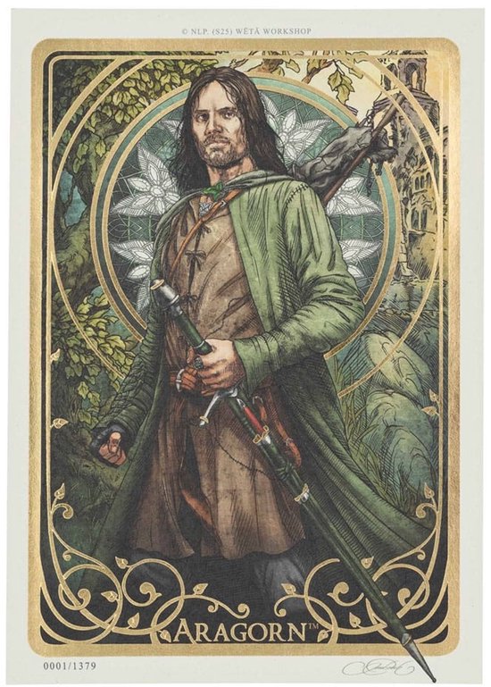 Lord of the Rings Art Print Aragorn Art Card 14x21cm (Limited Edition)