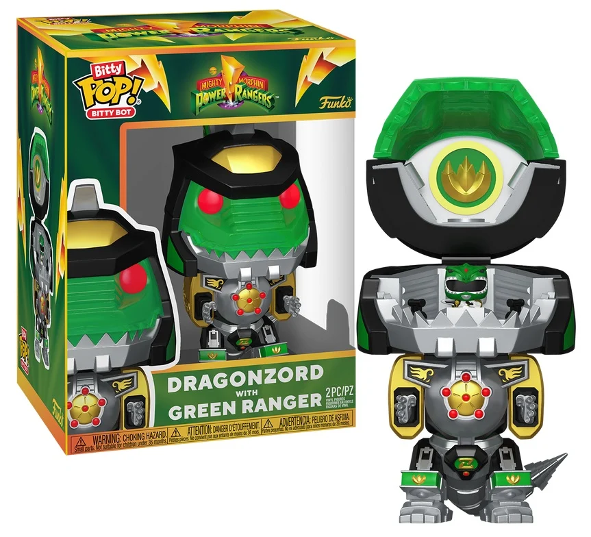 Pop! Bitty Bitty Bot: Power Rangers - Dragonzord with Green Ranger 
