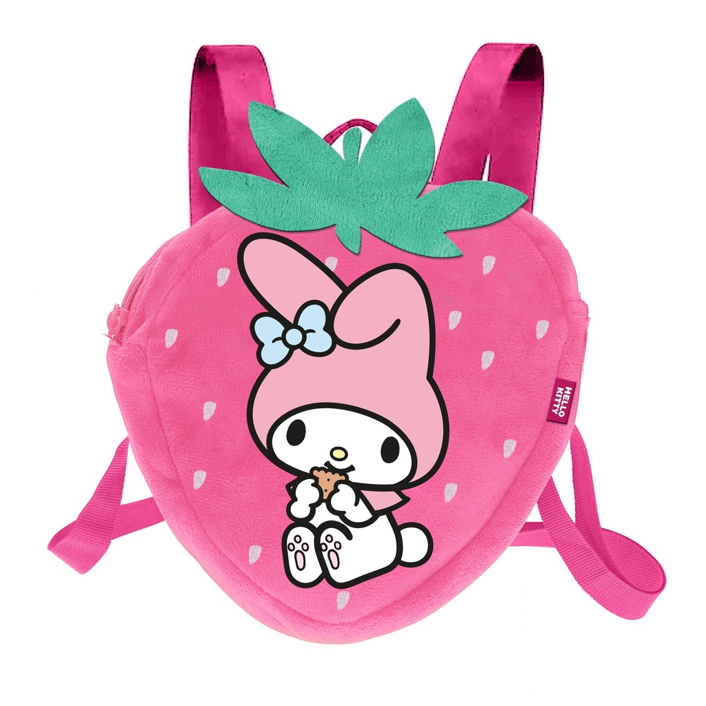 My Melody - Strawberry Mini Fur Backpack '25x22x12cm'