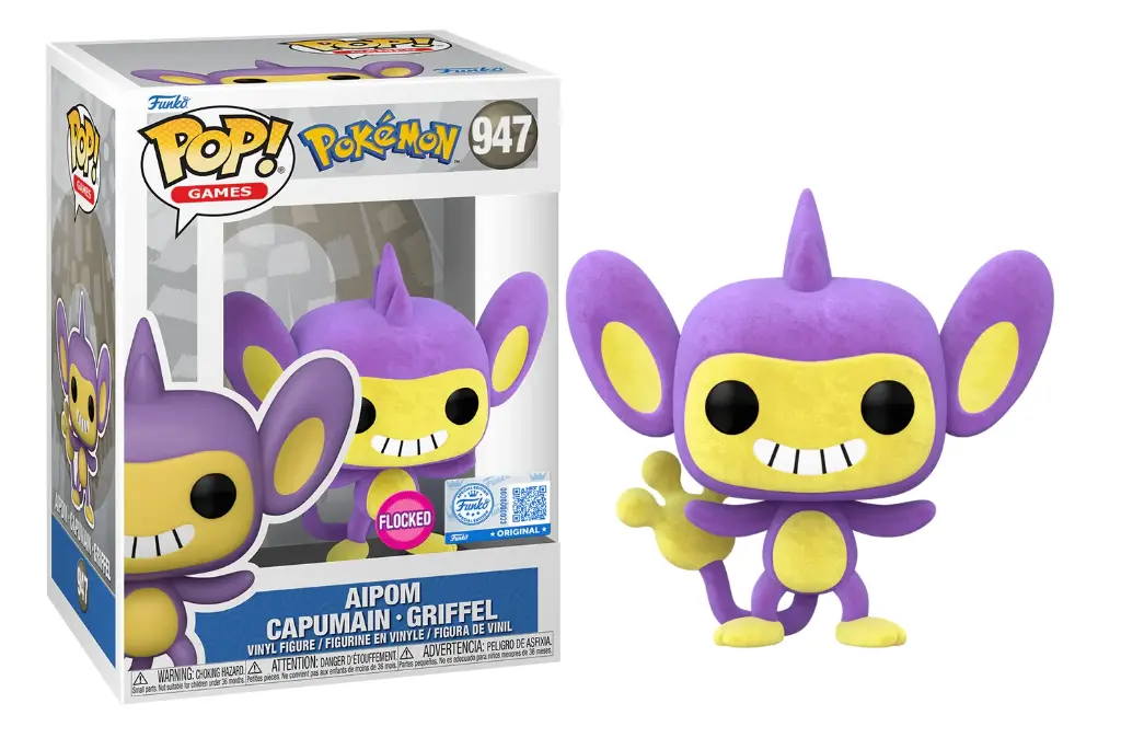 Pop! Games: Pokémon - Aipom (947) (flocked)