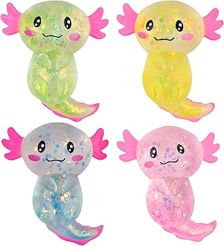 Squeeze Axolotl Glitter 10cm (1pcs)