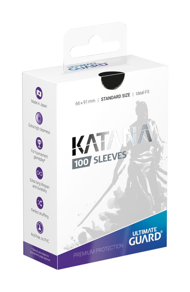 Ultimate Guard Katana Sleeves Standard Size (100) - Black