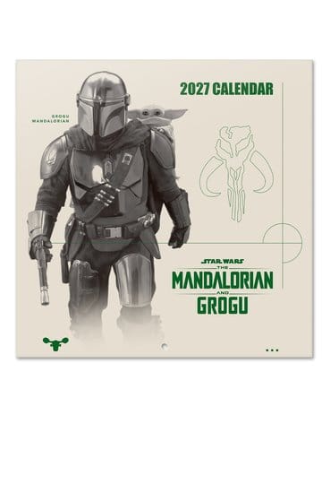 Star Wars The Mandalorian and Grogu 2027 Wall Calendar 30 x 30 cm 
