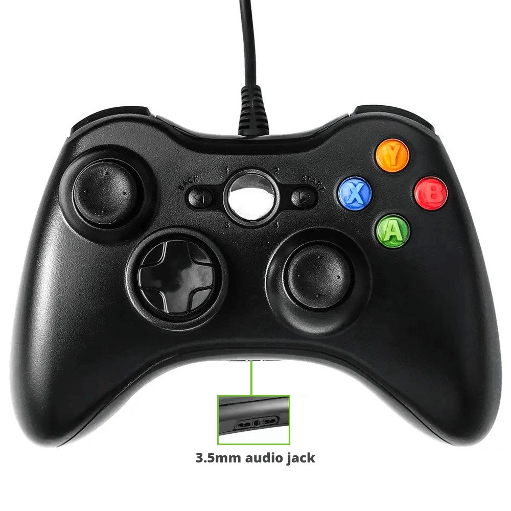 XBOX 360 Wired Controller Black (Imitatie)