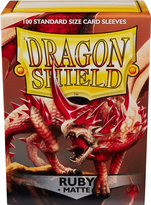 Dragon Shield: Matte Sleeves - Ruby (Standard Size)