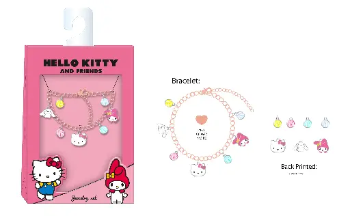 Hello Kitty & Friends Bracelet + Charms