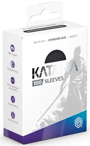 Ultimate Guard Katana Sleeves Standard Size (100) - Obsidian Shard