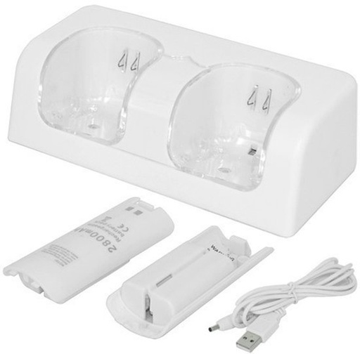 Budget 2x Charger Dock for Wii/WiiU-Wit
