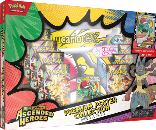 Pokémon Mega Evolution Ascended Heroes Premium Poster Collection - Mega Lucario 