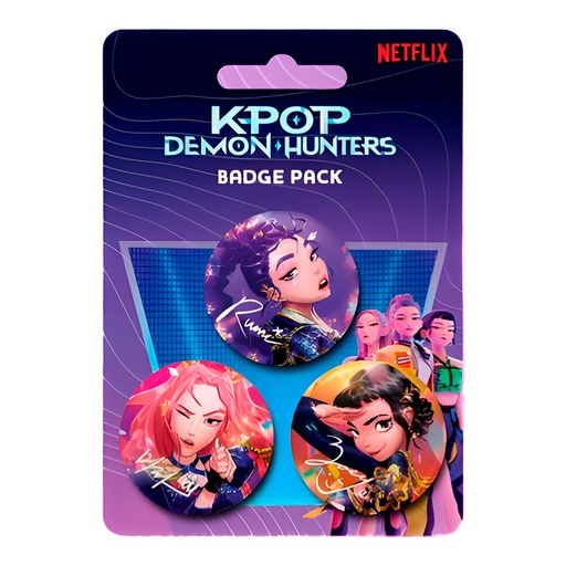 K-POP Demon Hunters Badge 3-Pack 