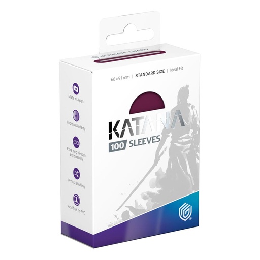 Ultimate Guard Katana Sleeves Standard Size (100) - Radiant Plum