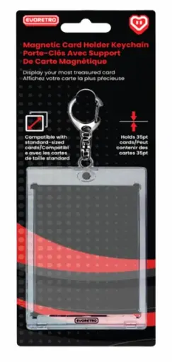 EVORETRO - Magnetic card holder keychain