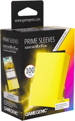 Gamegenic Prime Yellow Sleeves 66x91mm