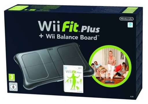 Wii Fit Plus with Balance Board Black (Complete in Box) 