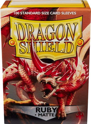 Dragon Shield: Matte Sleeves - Ruby (Standard Size)