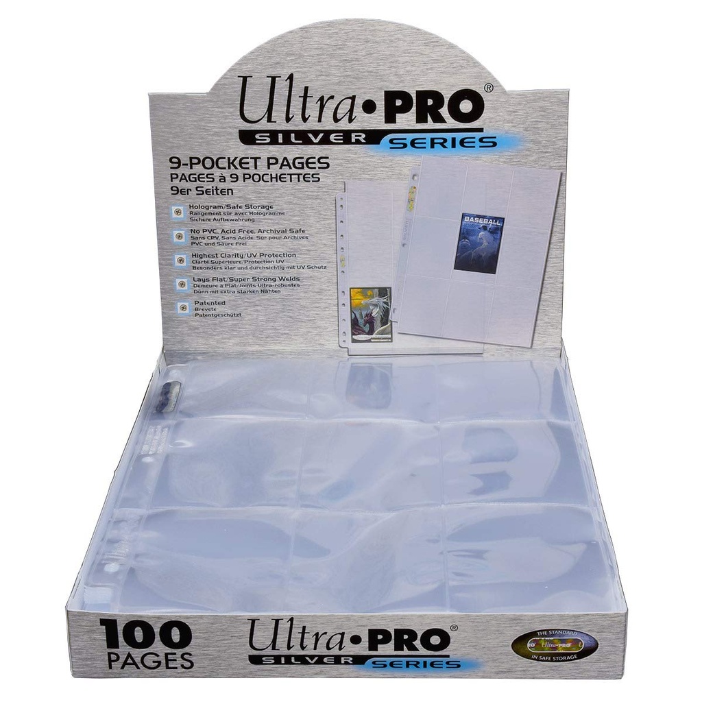 Hologram Pages Silver 9-Pocket Ultra Pro (100pc)