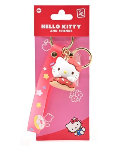 Hello Kitty and Friends Donut Keychain - Hello Kitty