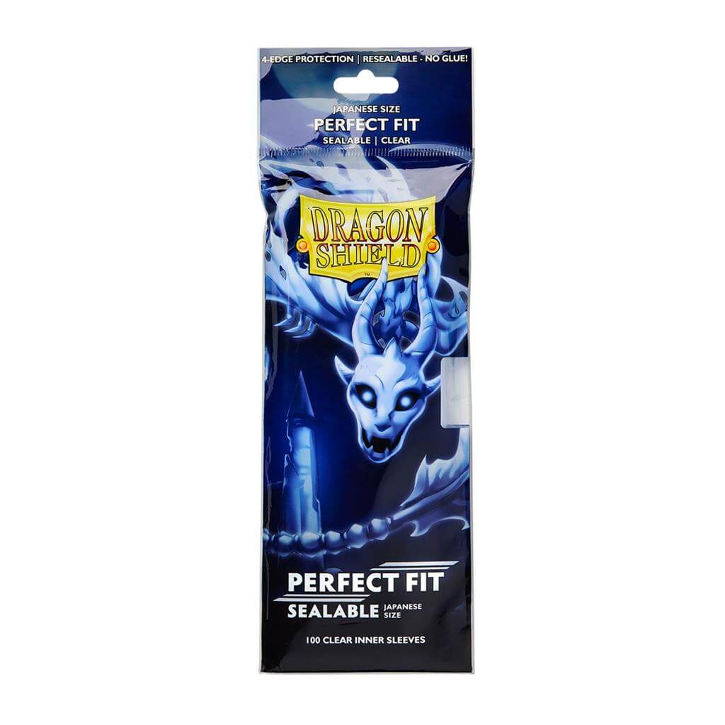 Dragon Shield: Inner Sleeves - Perfect Fit Japanese (Clear) (Resealable) (100pcs)
