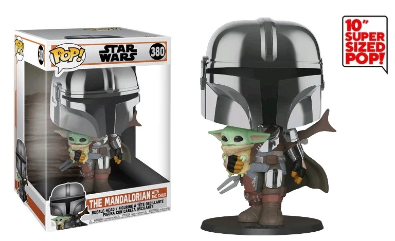Pop! Figure: Star Wars - Mandalorian with Yoda Child (25cm)