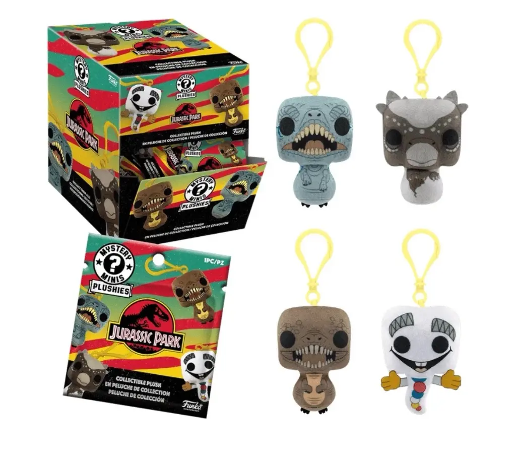 Jurassic Park Plush Keychain 5cm (1pc)