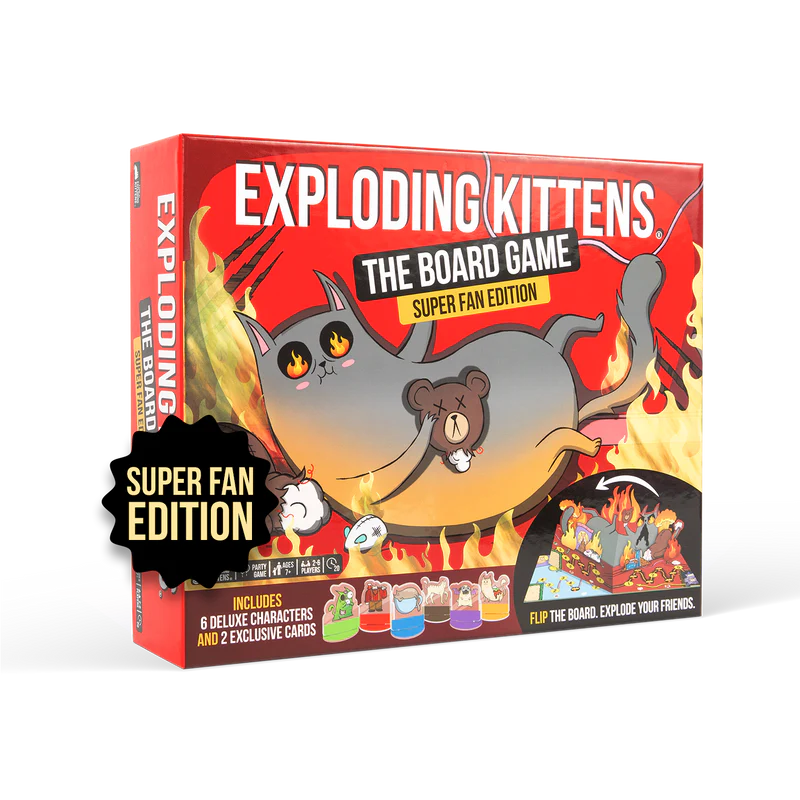 Exploding Kittens: The Board Game Super Fan Edition