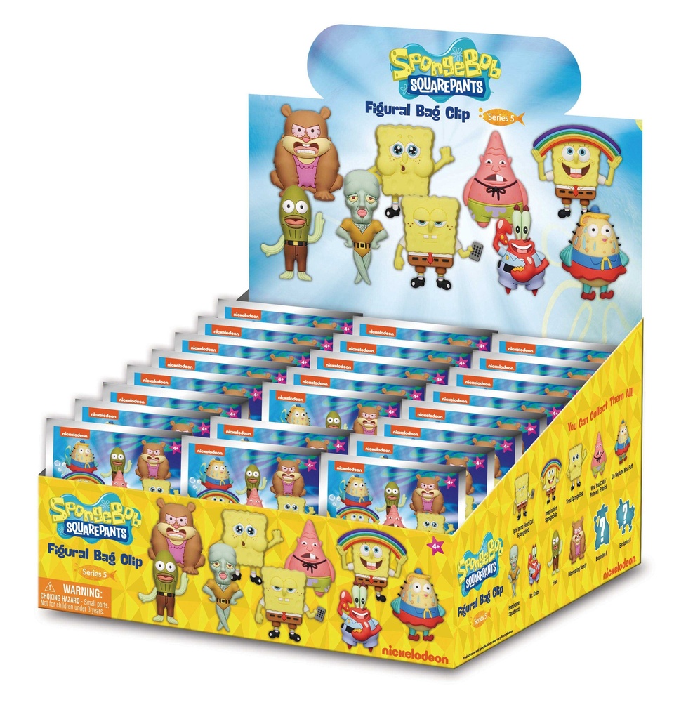 Spongebob Squarepants - Series 5 - Foam Bag Clip (1pc)