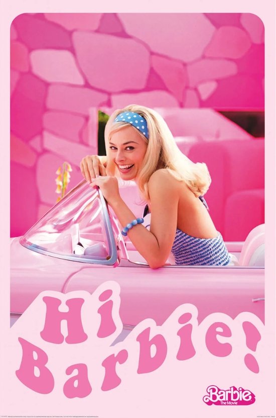 Barbie Movie Hi Barbie Car - Maxi Poster - 61 x 96.5 cm