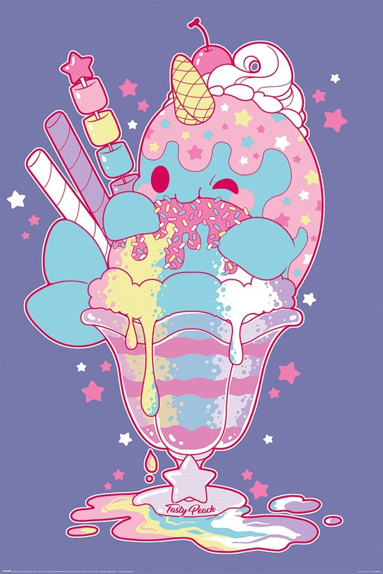Tasty Peach Nomwhal - Maxi Poster