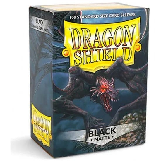 Dragon Shield: Matte Sleeves - Black (100pcs)