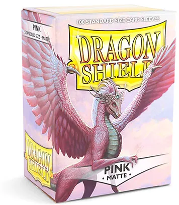 Dragon Shield: Matte Sleeves - Pink (Standard Size)