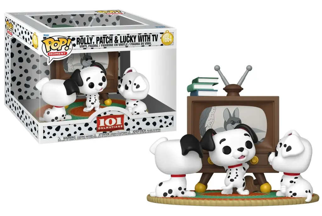 Pop! Moment: 101 Dalmatians - Rolly, Patch & Lucky with TV (1664)