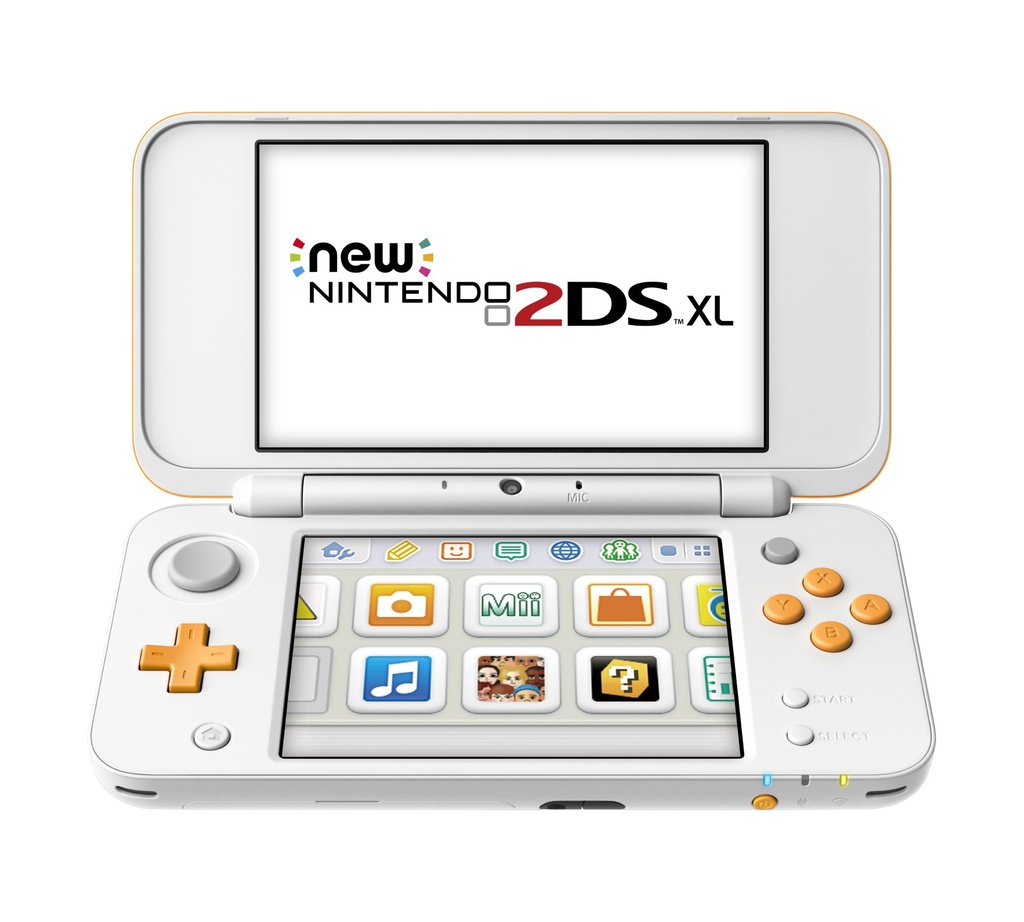 New Nintendo 2DS XL Console White/Orange