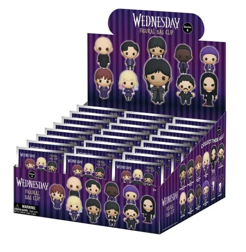 Wednesday - Series 4 - 3D Foam Bag Clip (1pc)