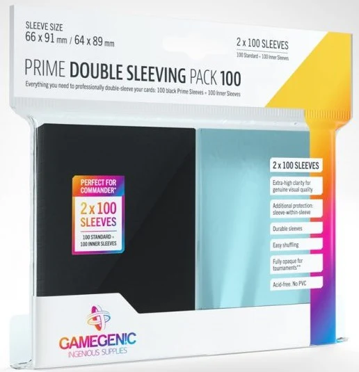 Sleeves Pack Standard Prime Double Sleeving Pack (Standard Size + Inner Sleeves)