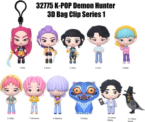 K-POP Demon Hunters Series 1 - 3D Foam Bag Clip 