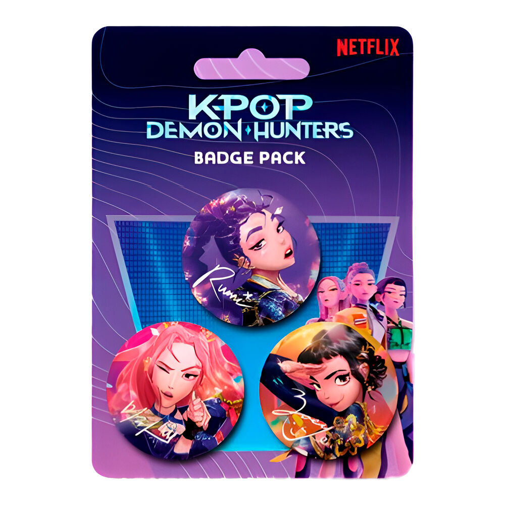 K-POP Demon Hunters Badge 3-Pack 