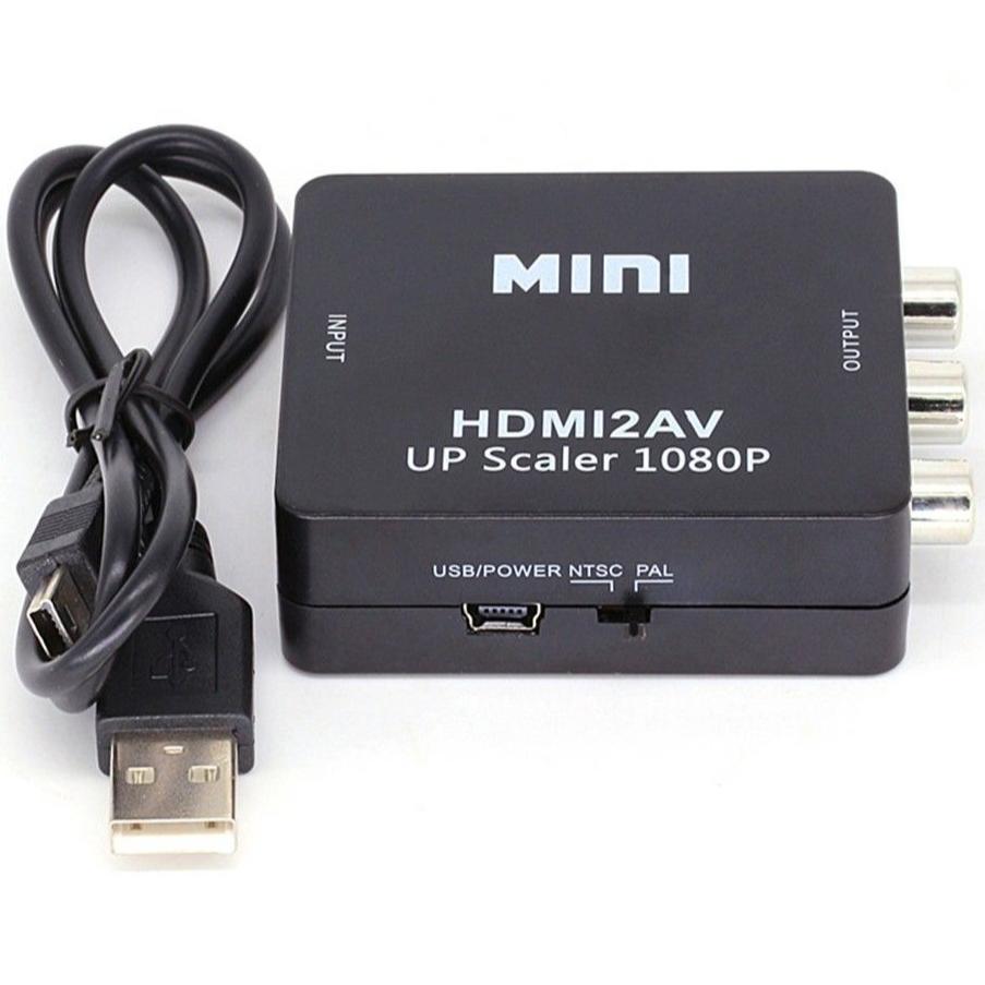 Budget HD Video Converter AV naar HDMI AV2HDMI-Zwart