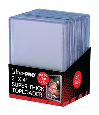 Toploaders 3x4 Clear Thick 75PT (25)