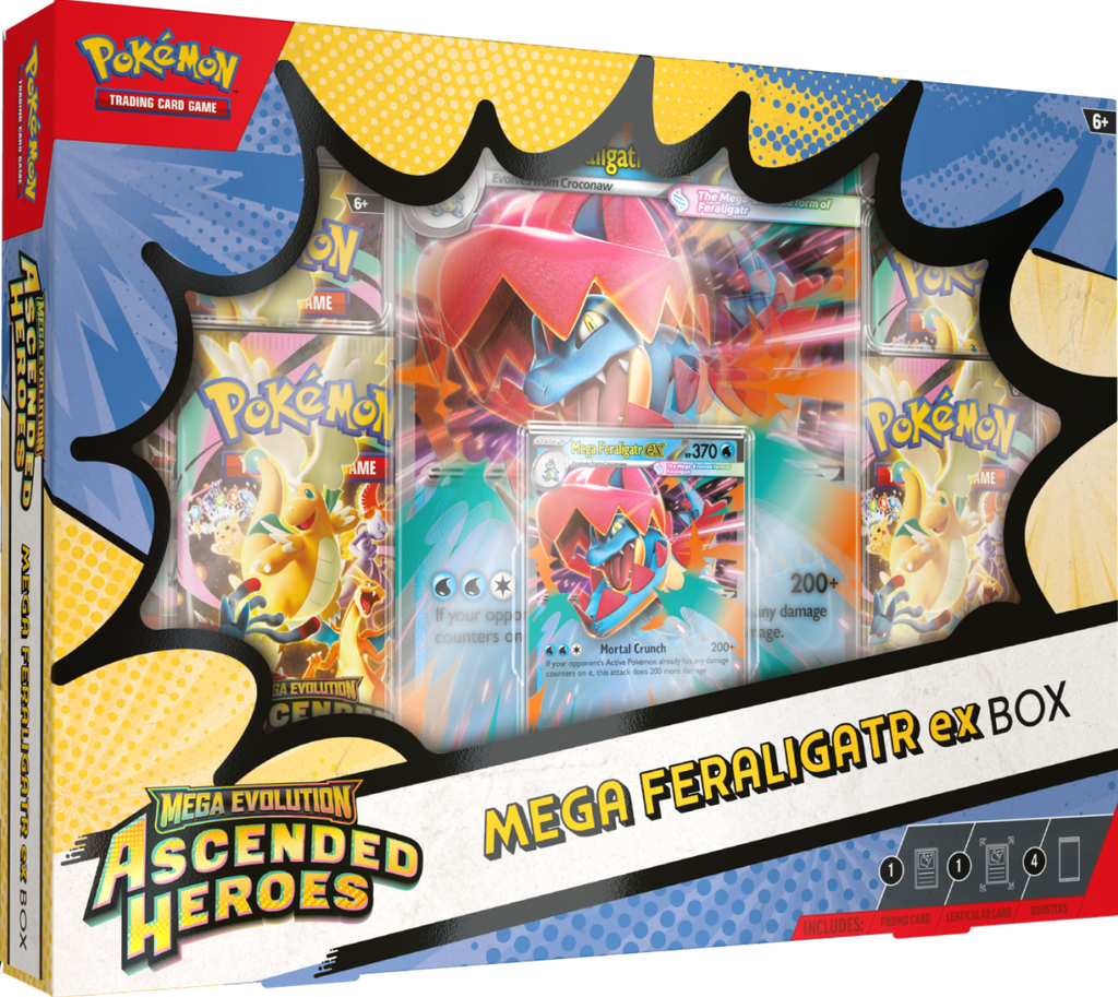 Pokémon Mega Evolution Ascended Heroes - Mega Feraligatr ex Box 