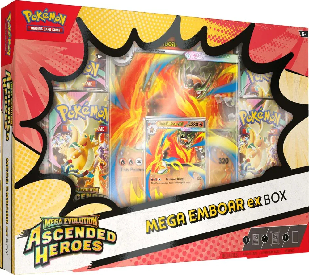 Pokémon Mega Evolution Ascended Heroes - Mega Emboar ex Box 
