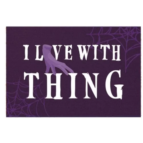 WEDNESDAY - I live with Thing - Doormat