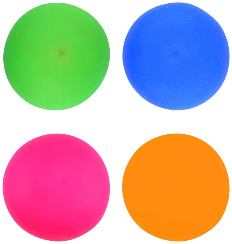 Squeeze Ball Neon Slow Rise 7cm (4 Assorti Kleuren) (1Pcs.)