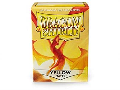 Dragon Shield: Matte Sleeves - Yellow (Standard Size)